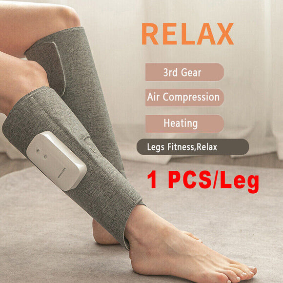 NNEDSZ Leg Massager Heated Air Compression Foot Massage Calf Circulation Muscles Relax