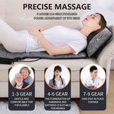 NNEDSZ 10 Vibrating Motors Massage Mat Full Body Heated Mattress Pillow Pain Relief AU