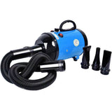 NNEDSZ 2800W Dog Dryer High Velocity Pet Dog Pet Blow Dryer Adjustable Speed 4 Nozzles Black