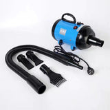 NNEDSZ 2800W Dog Dryer High Velocity Pet Dog Pet Blow Dryer Adjustable Speed 4 Nozzles Black