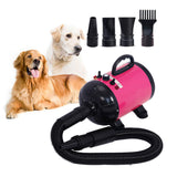NNEDSZ 2800W Dog Dryer High Velocity Pet Dog Pet Blow Dryer Adjustable Speed 4 Nozzles