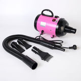 NNEDSZ 2800W Dog Dryer High Velocity Pet Dog Pet Blow Dryer Adjustable Speed 4 Nozzles