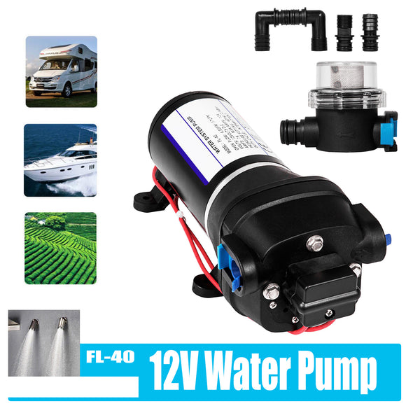 NNEDSZ 12V Water Pump FL-40 High Pressure 17/10LPM For Caravan Boat Camp Washdown