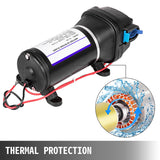 NNEDSZ 12V Water Pump FL-40 High Pressure 17/10LPM For Caravan Boat Camp Washdown