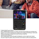 NNEDSZ Gray Portable  Retro Handheld Game Console 128GB 10000+ Games Retro Handheld Games