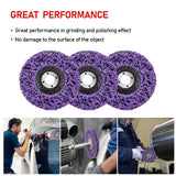 NNEDSZ 10 x 125mm x 22mm POLY STRIP DISC WHEEL PAINT RUST REMOVAL CLEAN GRINDER