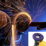 NNEDSZ 10 x 125mm x 22mm POLY STRIP DISC WHEEL PAINT RUST REMOVAL CLEAN GRINDER