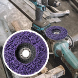NNEDSZ 10 x 125mm x 22mm POLY STRIP DISC WHEEL PAINT RUST REMOVAL CLEAN GRINDER