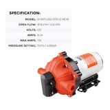 NNEDSZ SEAFLO 70PSI Deck Washdown Pump Kit for Boat Caravan Yacht Wash Pump 12V 5GPM