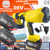NNEDSZ Cordless High Pressure Airless Spray Gun Paint Sprayer For  36V Battery AU