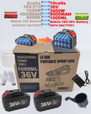NNEDSZ Cordless High Pressure Airless Spray Gun Paint Sprayer For  36V Battery AU