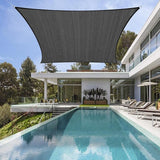 NNEDSZ Waterproof Shade Sail Awning Cloth Rectangle Triangle Square Sand Sun Canopy AU