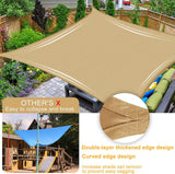 NNEDSZ Waterproof Shade Sail Awning Cloth Rectangle Triangle Square Sand Sun Canopy AU