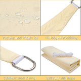NNEDSZ Waterproof Shade Sail Awning Cloth Rectangle Triangle Square Sand Sun Canopy AU