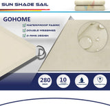 NNEDSZ Waterproof Shade Sail Awning Cloth Rectangle Triangle Square Sand Sun Canopy AU