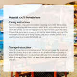 NNEDSZ Waterproof Shade Sail Awning Cloth Rectangle Triangle Square Sand Sun Canopy AU
