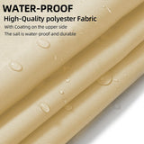 NNEDSZ Heavy Duty Waterproof Sun Shade Sail Square Rectangle 320GSM HDPE 98% UV Block