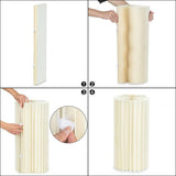 NNEDSZ 3 PCS Carboard Round Plinth Cylinder Pedestal Wedding Flower Display Stand