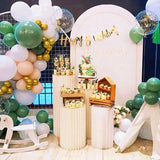 NNEDSZ 3 PCS Carboard Round Plinth Cylinder Pedestal Wedding Flower Display Stand