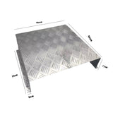 NNEDSZ 2mm Aluminium Alloy Plate Caravan Diesel Tank Cover for 10L/15L Fuel Tank Silver