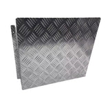NNEDSZ 2mm Aluminium Alloy Plate Caravan Diesel Tank Cover for 10L/15L Fuel Tank Silver