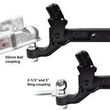 NNEDSZ 8 Ton Pintle Tow Hook Receiver Arm Hitch Towing Car Truck Heavy Duty Ball Combo