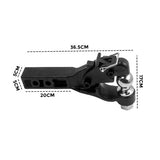 NNEDSZ 8 Ton Pintle Tow Hook Receiver Arm Hitch Towing Car Truck Heavy Duty Ball Combo