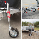 NNEDSZ Jockey Wheel 10" Inch Swing Up Rubber Wheel 1000kg Caravan Boat Trailer
