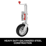 NNEDSZ Jockey Wheel 10" Inch Swing Up Rubber Wheel 1000kg Caravan Boat Trailer