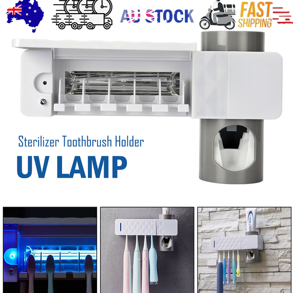 NNEDSZ UV Lamp Sterilizer Toothbrush Holder Bathroom Automatic Toothpaste Health Clean