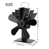 NNEDSZ Wood Heater Fan Eco Heat Powered Self-Powered Silent for Fireplace Stove Burner