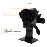 NNEDSZ Wood Heater Fan Eco Heat Powered Self-Powered Silent for Fireplace Stove Burner