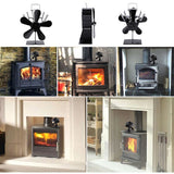 NNEDSZ Wood Heater Fan Eco Heat Powered Self-Powered Silent for Fireplace Stove Burner