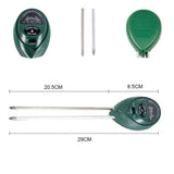 NNEDSZ 1x Soil PH Tester Water Moisture 3 in 1 Test Meter Kit For Garden Plant Testing