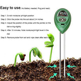NNEDSZ 1x Soil PH Tester Water Moisture 3 in 1 Test Meter Kit For Garden Plant Testing
