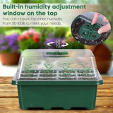 NNEDSZ 10 Set 12 Hole Plant Seed Grow Box Propagation Nursery Seedling Starter Tray
