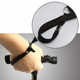 NNEDSZ Walking Stick Cane Folding Handle Adjustable fixed LED Light Aid Holder Lighting