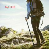 NNEDSZ Adjustable Walking Stick Travel Retractable Hiking Folding Cane Metal Pole