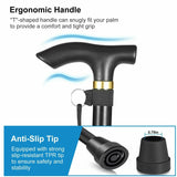 NNEDSZ Adjustable Walking Stick Travel Retractable Hiking Folding Cane Metal Pole