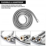 NNEDSZ 5 FT Handheld Shower Head Hose 1.5m Bathroom Stainless Steel Shower Water Tube