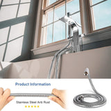 NNEDSZ 5 FT Handheld Shower Head Hose 1.5m Bathroom Stainless Steel Shower Water Tube