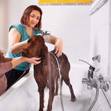 NNEDSZ 5 FT Handheld Shower Head Hose 1.5m Bathroom Stainless Steel Shower Water Tube