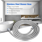NNEDSZ 5 FT Handheld Shower Head Hose 1.5m Bathroom Stainless Steel Shower Water Tube