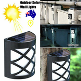NNEDSZ Outdoor Solar Wall Lights Door Garden Step Bright 6 LED Fence Light Path Lamp AU