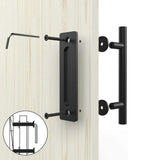 NNEDSZ 12" Barn Door Handle Sliding Flush Pull Wood Door Gate Hardware Stainless Steel