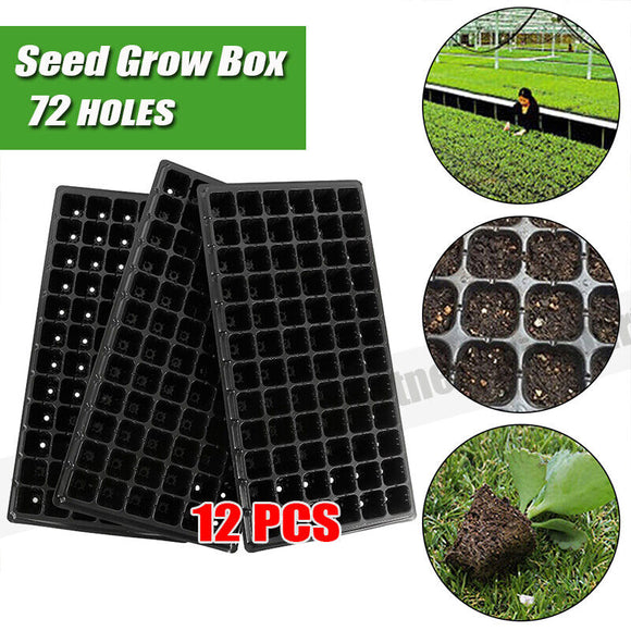 NNEDSZ 12x 72 Hole Plant Seed Grow Box Insert Propagation Nursery Seedling Starter Tray