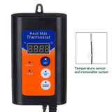 NNEDSZ Thermostat Controller Seedling Heat Mat Heating Pad Plant Seed Start AU PLUG