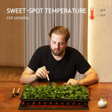 NNEDSZ Thermostat Controller Seedling Heat Mat Heating Pad Plant Seed Start AU PLUG