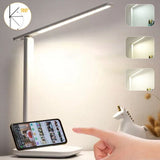 NNEDSZ Touch LED Desk Lamp Bedside Study Reading Table Light Dimmable USB Rechargeable