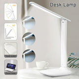 NNEDSZ Touch LED Desk Lamp Bedside Study Reading Table Light Dimmable USB Rechargeable